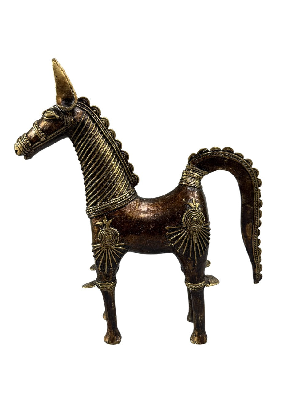 Handmade tabletop brass bronze Tribe design statue home office restaurant display decoration showpiece