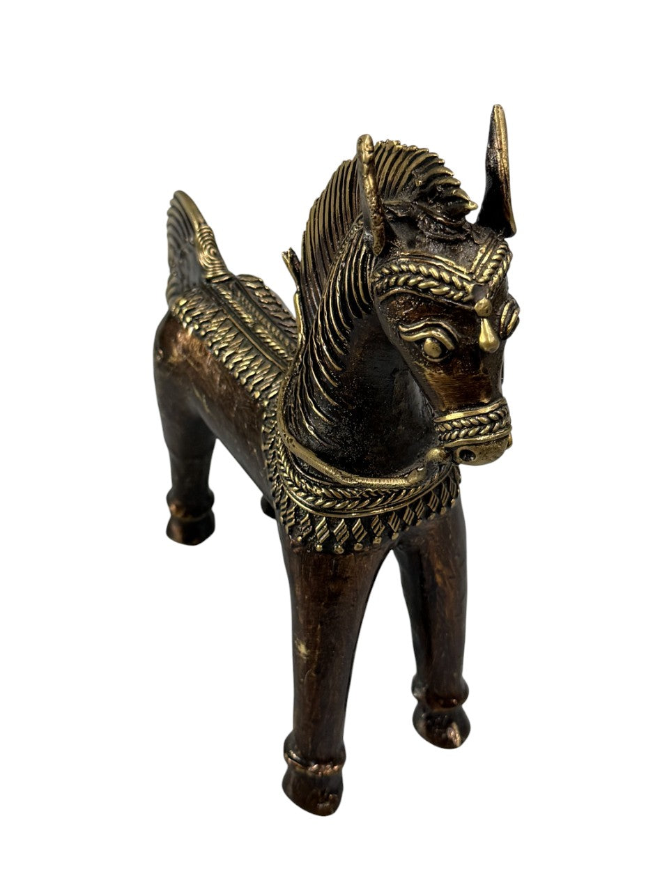 Handmade tabletop brass bronze Tribe design statue home office restaurant display decoration showpiece