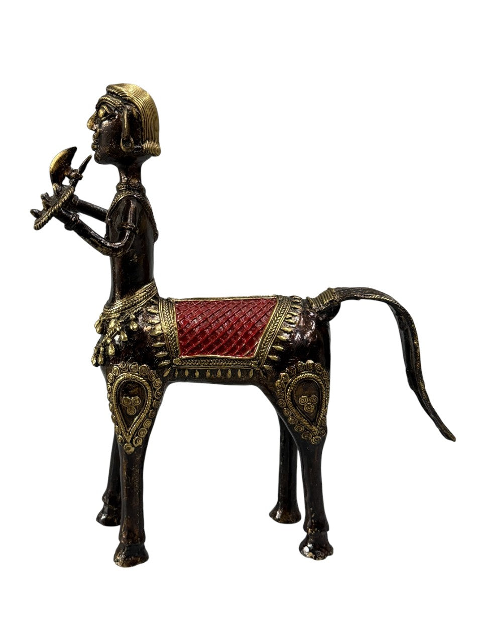 Handmade tabletop brass bronze Tribe design statue home office restaurant display decoration showpiece