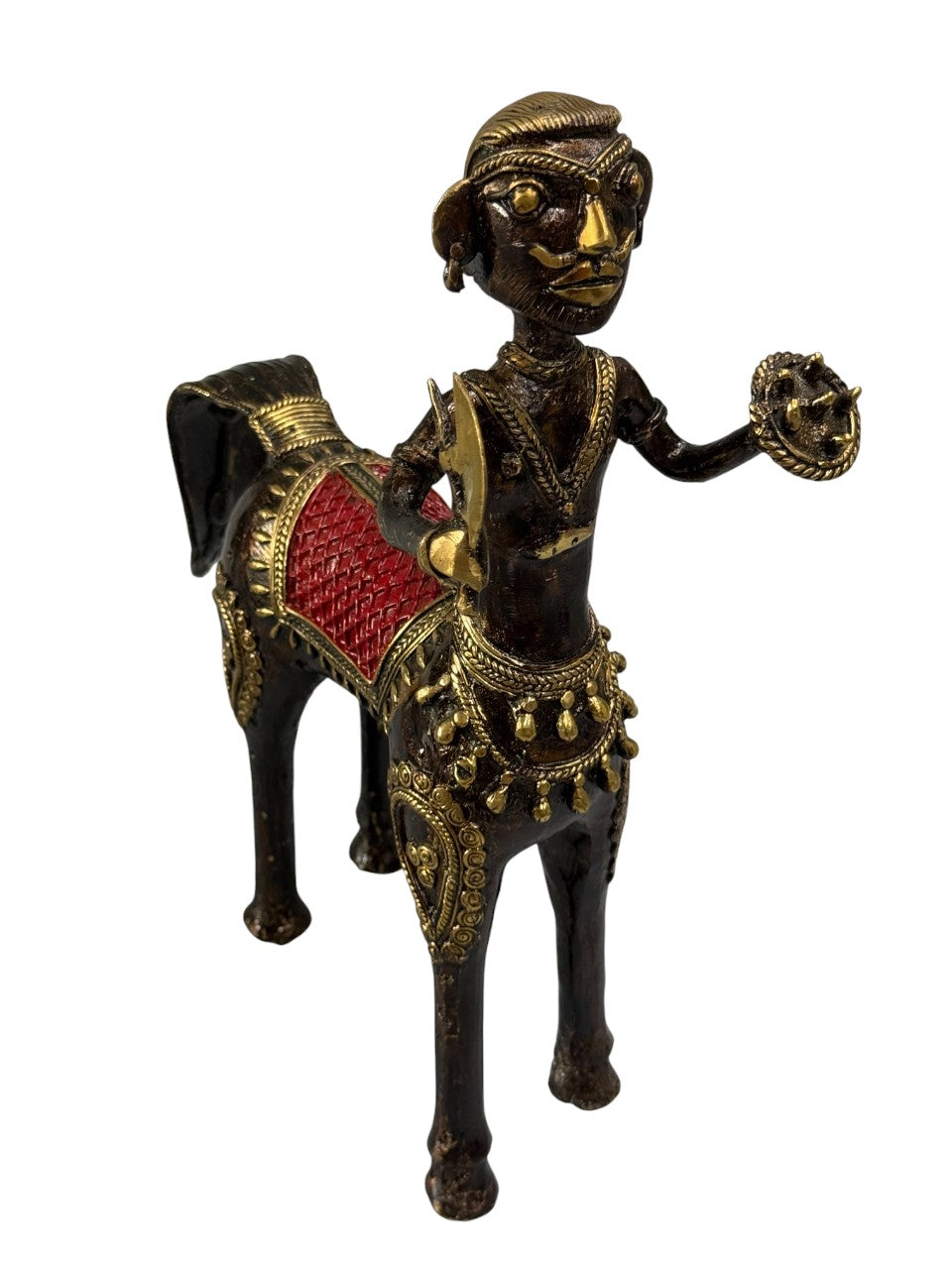 Handmade tabletop brass bronze Tribe design statue home office restaurant display decoration showpiece