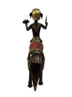 Handmade tabletop brass bronze Tribe design statue home office restaurant display decoration showpiece