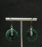 Authentic Myanmar Jadeite, Jade Carving Drop Dangling Earrings, One-of-a-kind handmade Artisan Jewellery