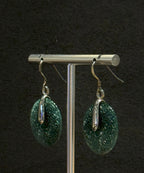 Authentic Myanmar Jadeite, Jade Carving Drop Dangling Earrings, One-of-a-kind handmade Artisan Jewellery