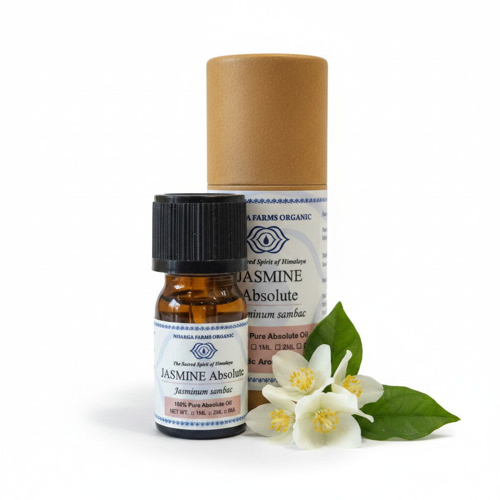 Jasmine Absolute Oil 2ML, 100% Organic Concentrated, Aromatherapy Relaxation, Mood Enhancement, Stress Relief
