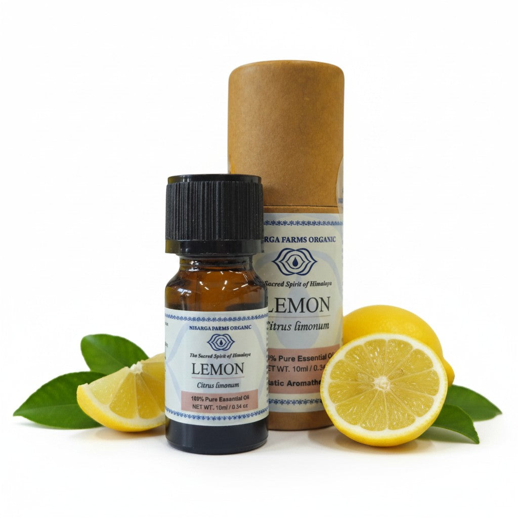 Lemon 10ML, 100% Organic Concentrated Essential Oils, Aromatherapy Relaxation, Mood Enhancement, Stress Relief