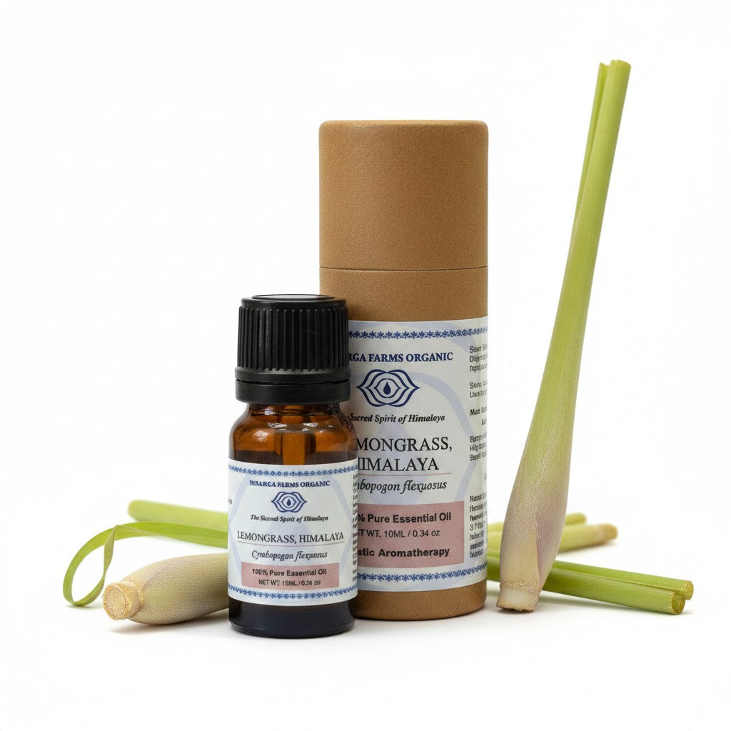 Lemongrass 10ML, 100% Organic Concentrated Essential Oils, Aromatherapy Relaxation, Mood Enhancement, Stress Relief