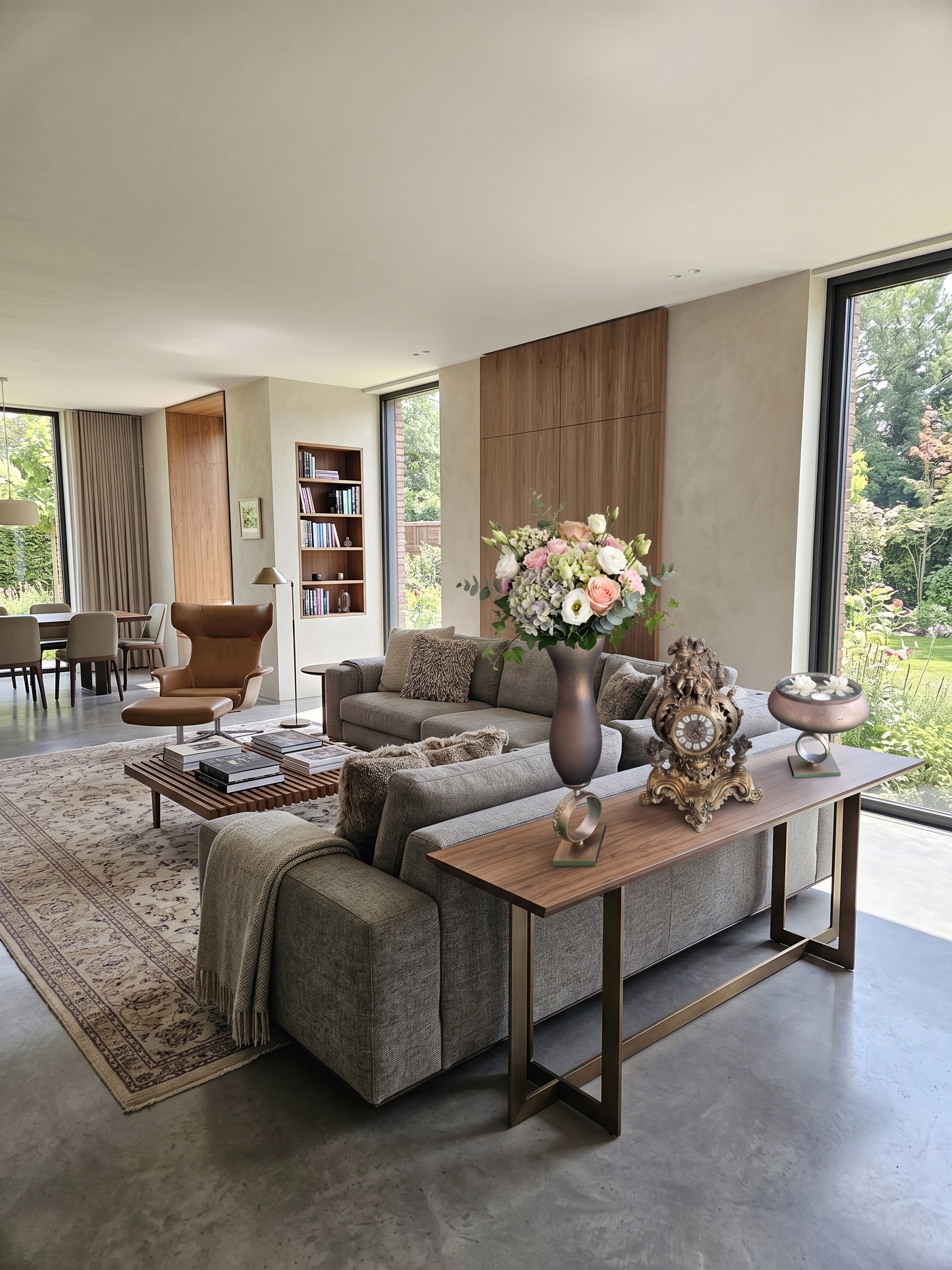 EHAIKA Designed Combinations – Living-room Console Gilded Hour & Bloom Compositions
