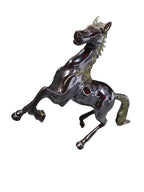 Lucky horse antique design brass bronze tabletop statue for office home display decoration in Singapore