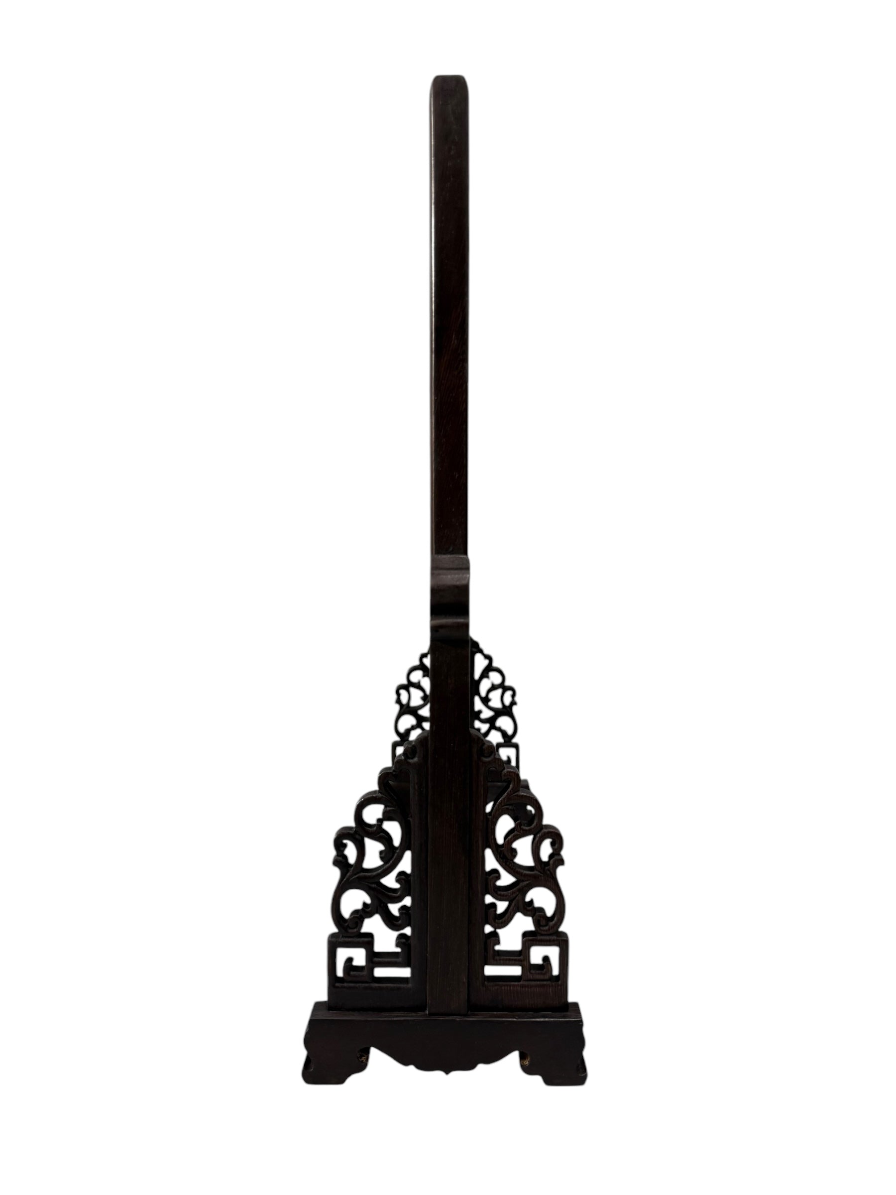 Peony & Chrysanthemum Stone (Mudan Shi 牡丹石, 菊花石) Carving Artifacts - Chinese Oriental Dragon Design, Tabletop Display Ornaments