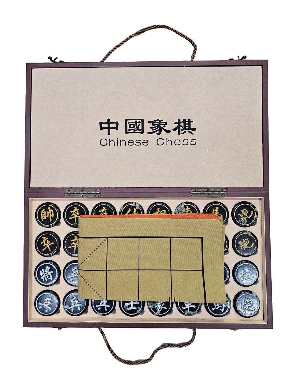 Chinese chess set wooden box stones carving natural Luoyang peony blossom stone 牡丹石雕 ornaments