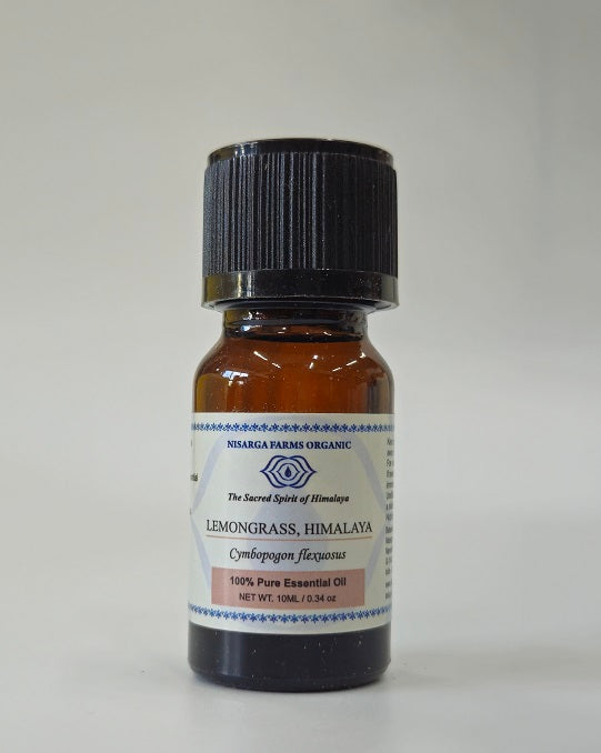 Lemongrass 10ML, 100% Organic Concentrated Essential Oils, Aromatherapy Relaxation, Mood Enhancement, Stress Relief