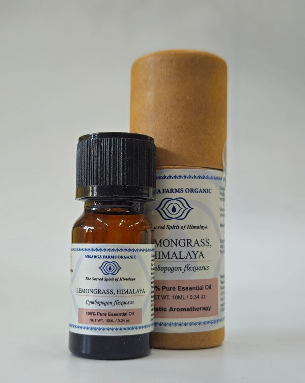 Lemongrass 10ML, 100% Organic Concentrated Essential Oils, Aromatherapy Relaxation, Mood Enhancement, Stress Relief