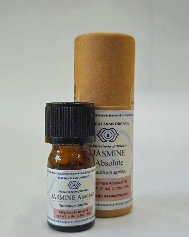 Jasmine Absolute Oil 2ML, 100% Organic Concentrated, Aromatherapy Relaxation, Mood Enhancement, Stress Relief