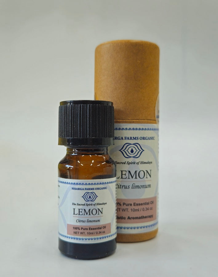 Lemon 10ML, 100% Organic Concentrated Essential Oils, Aromatherapy Relaxation, Mood Enhancement, Stress Relief