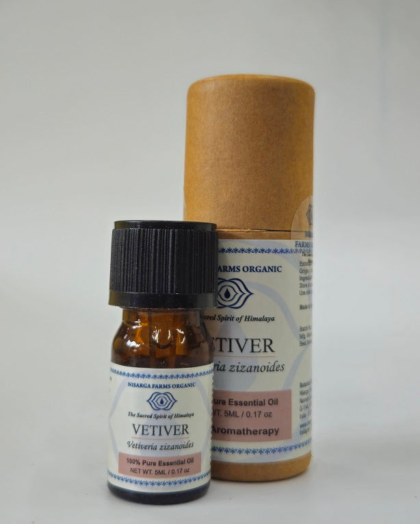 Vetiver 5ML, 100% Organic Concentrated Essential Oils, Aromatherapy Relaxation, Mood Enhancement, Stress Relief
