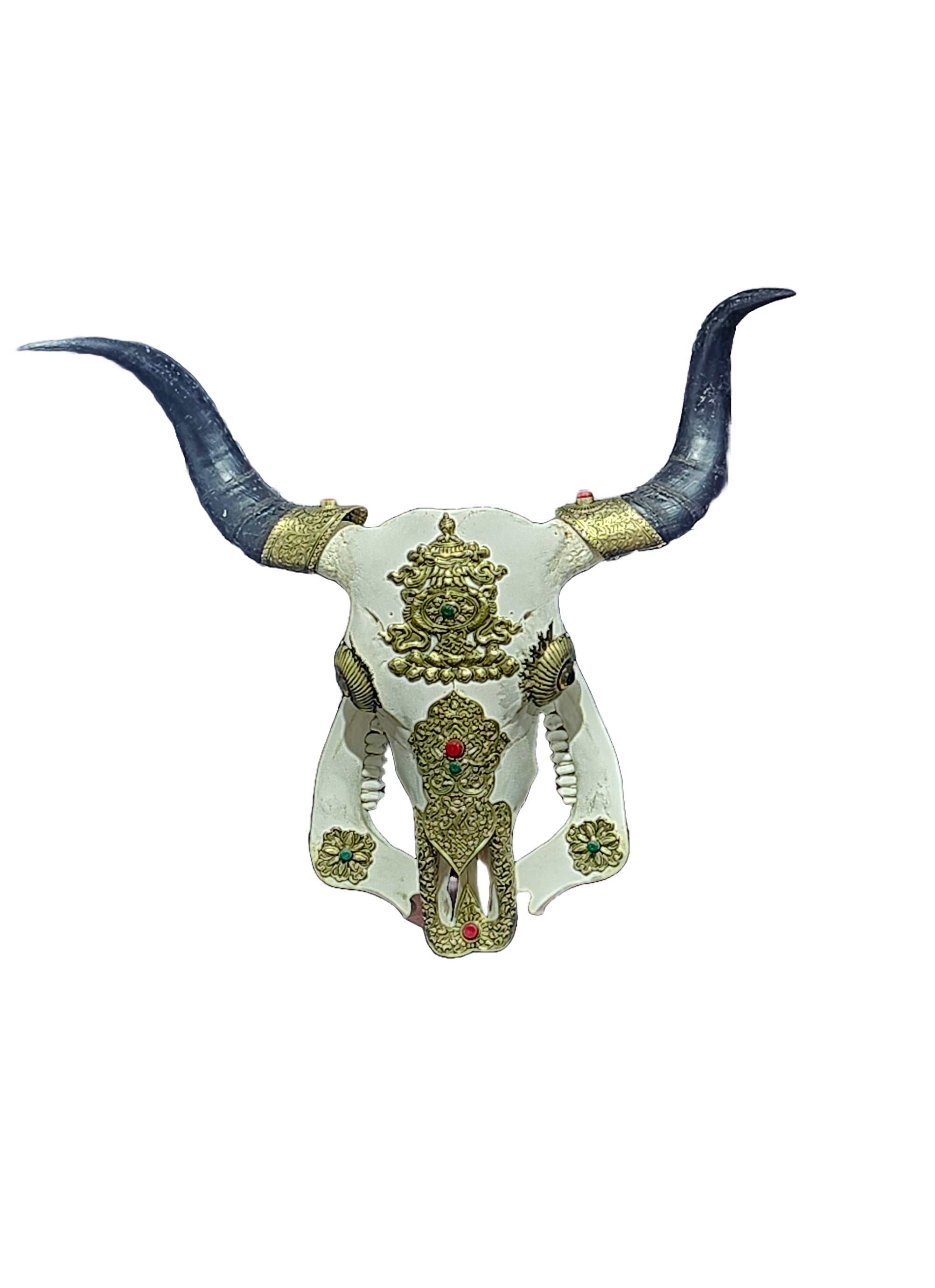 " Real cow skull decorative bronze brass cow head wall mount preserved animal skulls taxidermy home restaurant shops decoration "