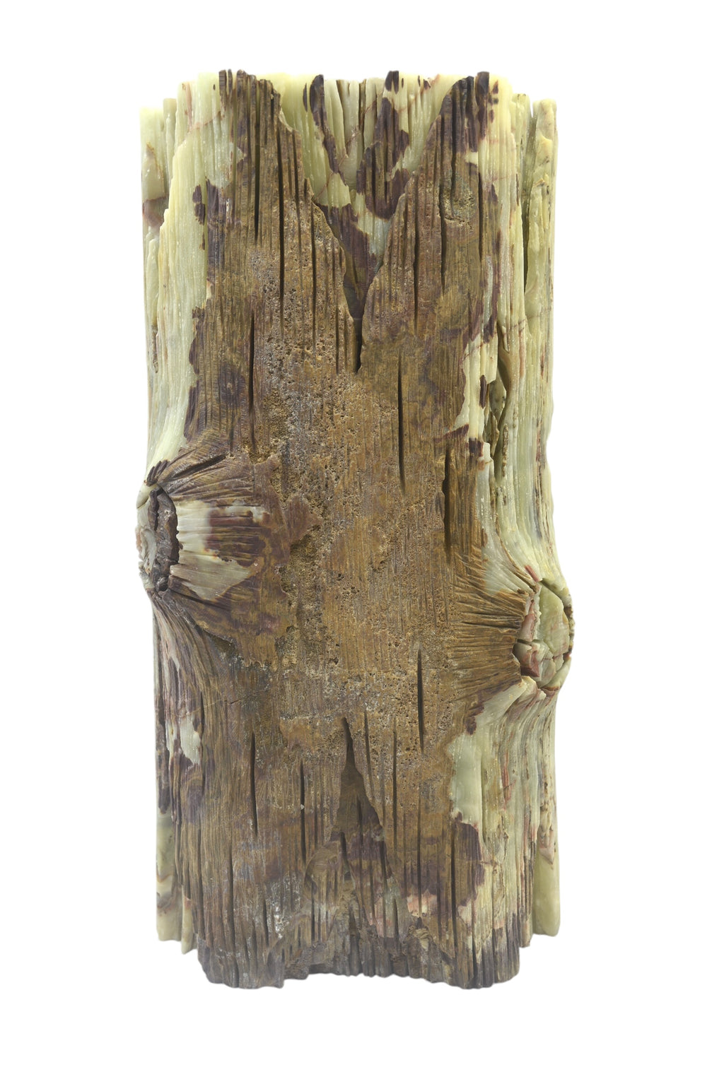 Green onyx stone natural jade lookalike mushroom ornaments carving many children blessings interior decoration