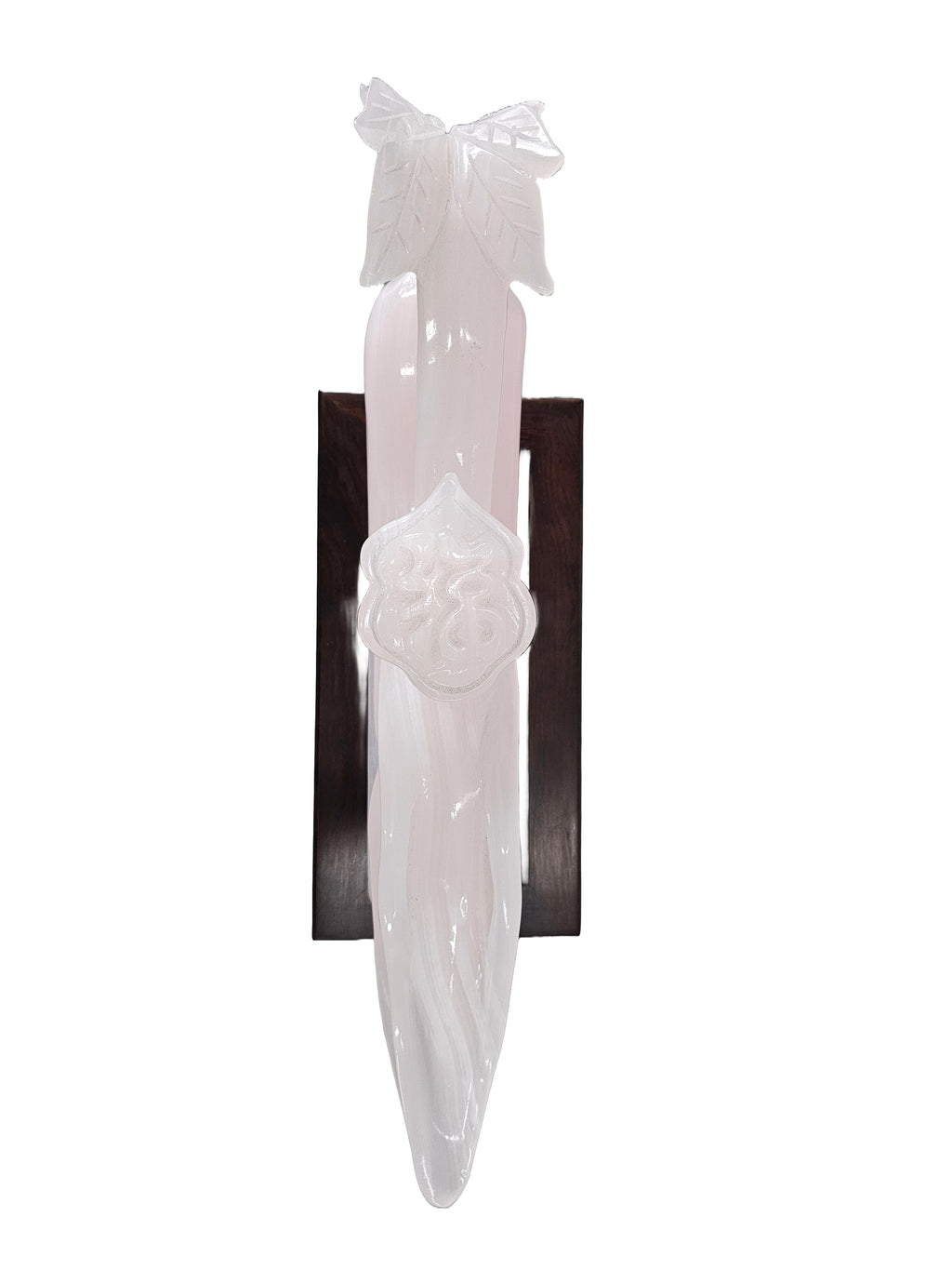 Natural resemble jade pink soapstone steatite stone carving rich life ruyi gift home office interior decoration