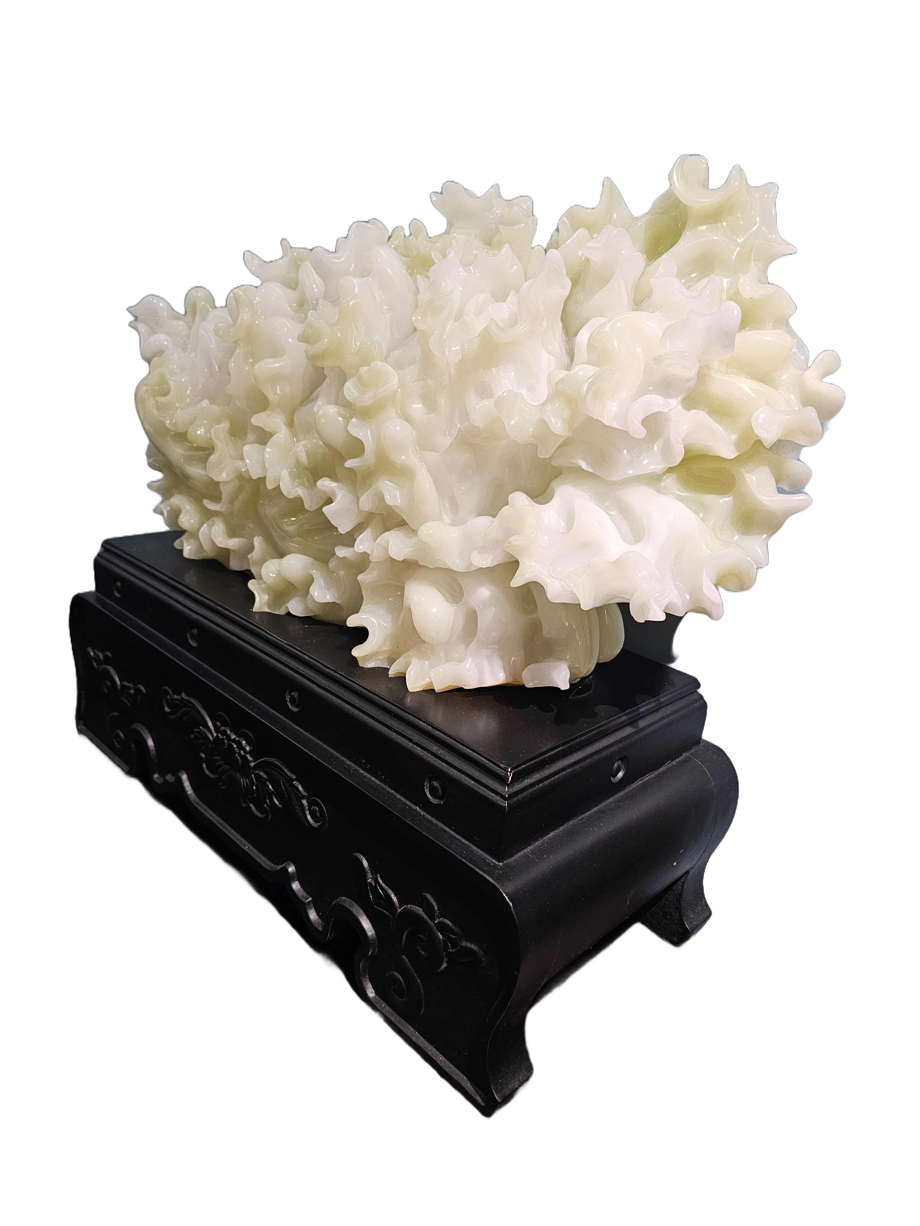 Natural resemble jade soapstone steatite stone carving chinese cabbage lettuce gift home office restaurant hotel interior decoration