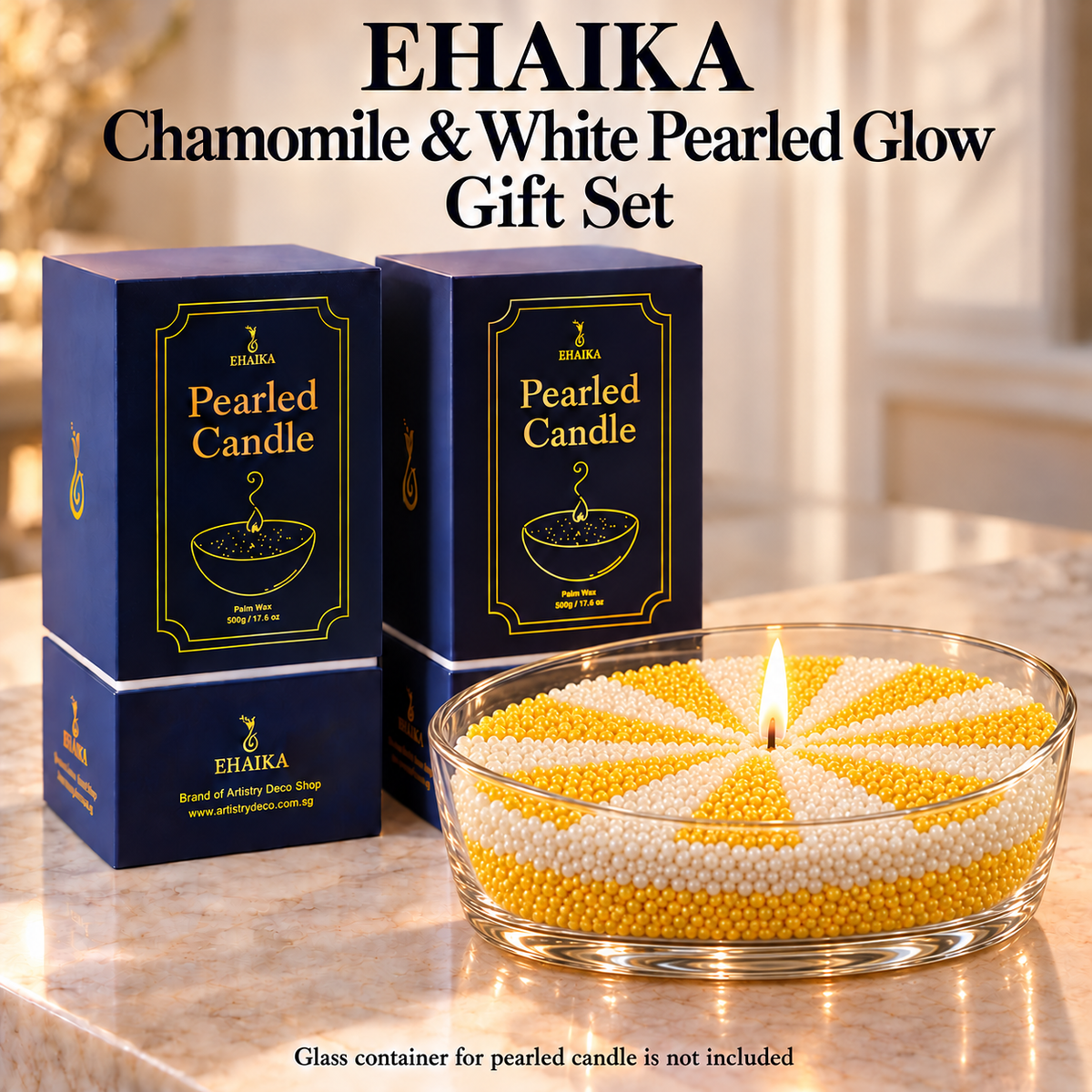 EHAIKA Chamomile & White Pearled Glow Gift Set (U.P. 75.30)