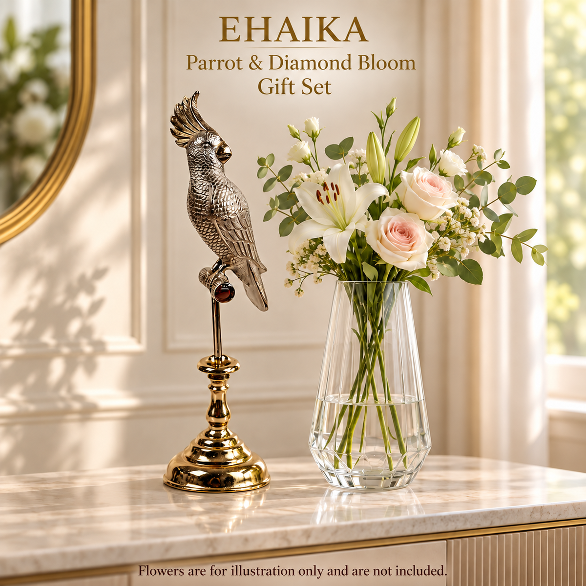 EHAIKA Parrot & Diamond Bloom Gift Set (U.P. $193.80)