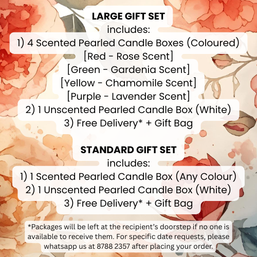 EHAIKA Scented Pearled Candle - Gift Package Set