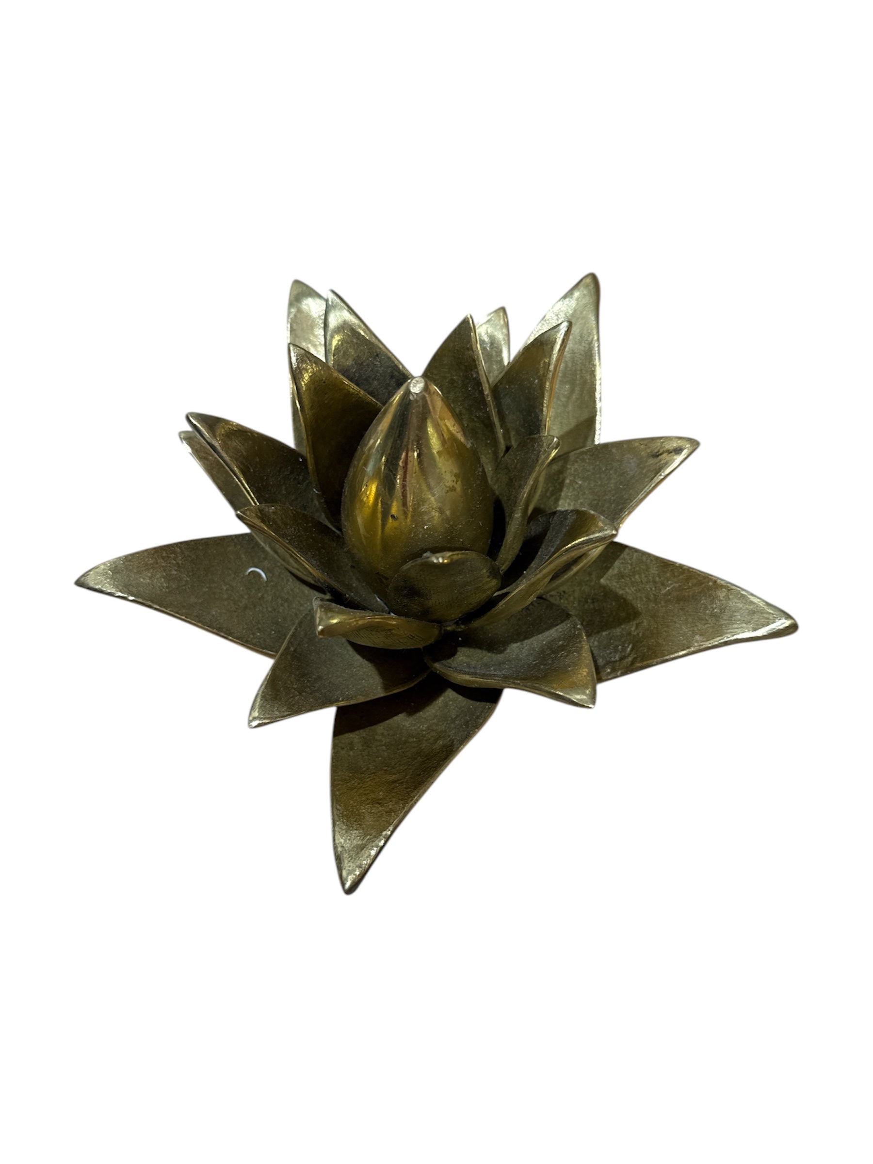 Solid brass bronze home decor kitchen lotus flower dining table design tabletop desktop