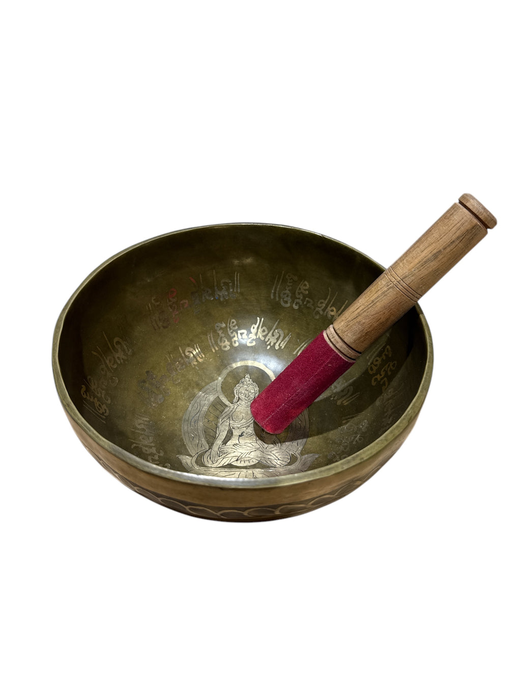 Tibetan brass singing bowl handmade pieces relaxation meditation stress relief sound therapy vibrations