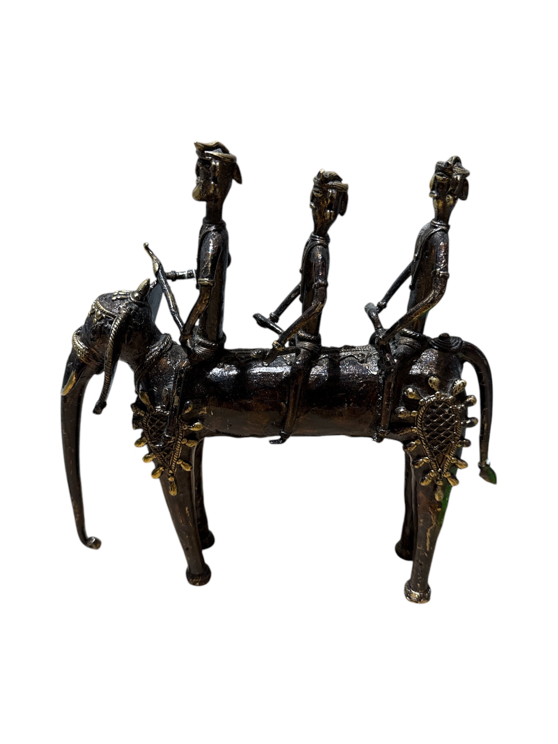 Handmade tabletop brass bronze Tribe design statue home office restaurant display decoration showpiece