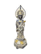 Guanyin Avalokiteśvara Bodhisattva Goddess Queer Icon brass standing statue lotus flower