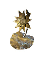 Solid brass bronze home decor kitchen lotus flower home dining table design tabletop desktop decoration
