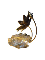 Solid brass bronze home decor kitchen lotus flower home dining table design tabletop desktop decoration