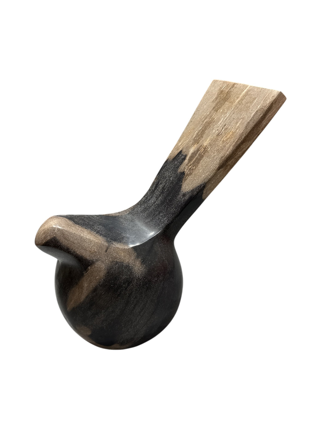 Real fossil petrified-wood stone bird design showpiece for home office tabletop decoration in Singapore