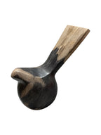 Real fossil petrified-wood stone bird design showpiece for home office tabletop decoration in Singapore