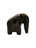 Real fossil petrified-wood stone elephant design showpiece for home office counter top decoration in Singapore