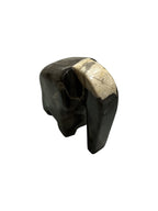 Real fossil petrified-wood stone elephant design showpiece for home office counter top decoration in Singapore