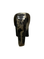Authentic fossil petrified-wood stone elephant showpiece for home office counter top decoration in Singapore