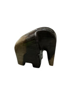 Real fossil petrifiedwood stone elephant showpiece for home office table top decoration in Singapore