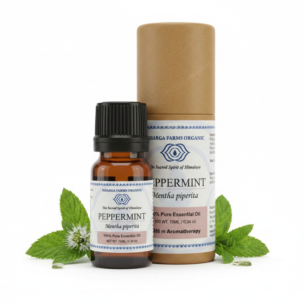Peppermint 10ML, 100% Organic Concentrated Essential Oils, Aromatherapy Relaxation, Mood Enhancement, Stress Relief