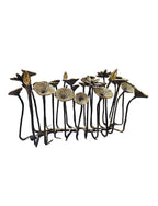 India beautiful brass bronze leaf flower design dinning table top office home display decoration