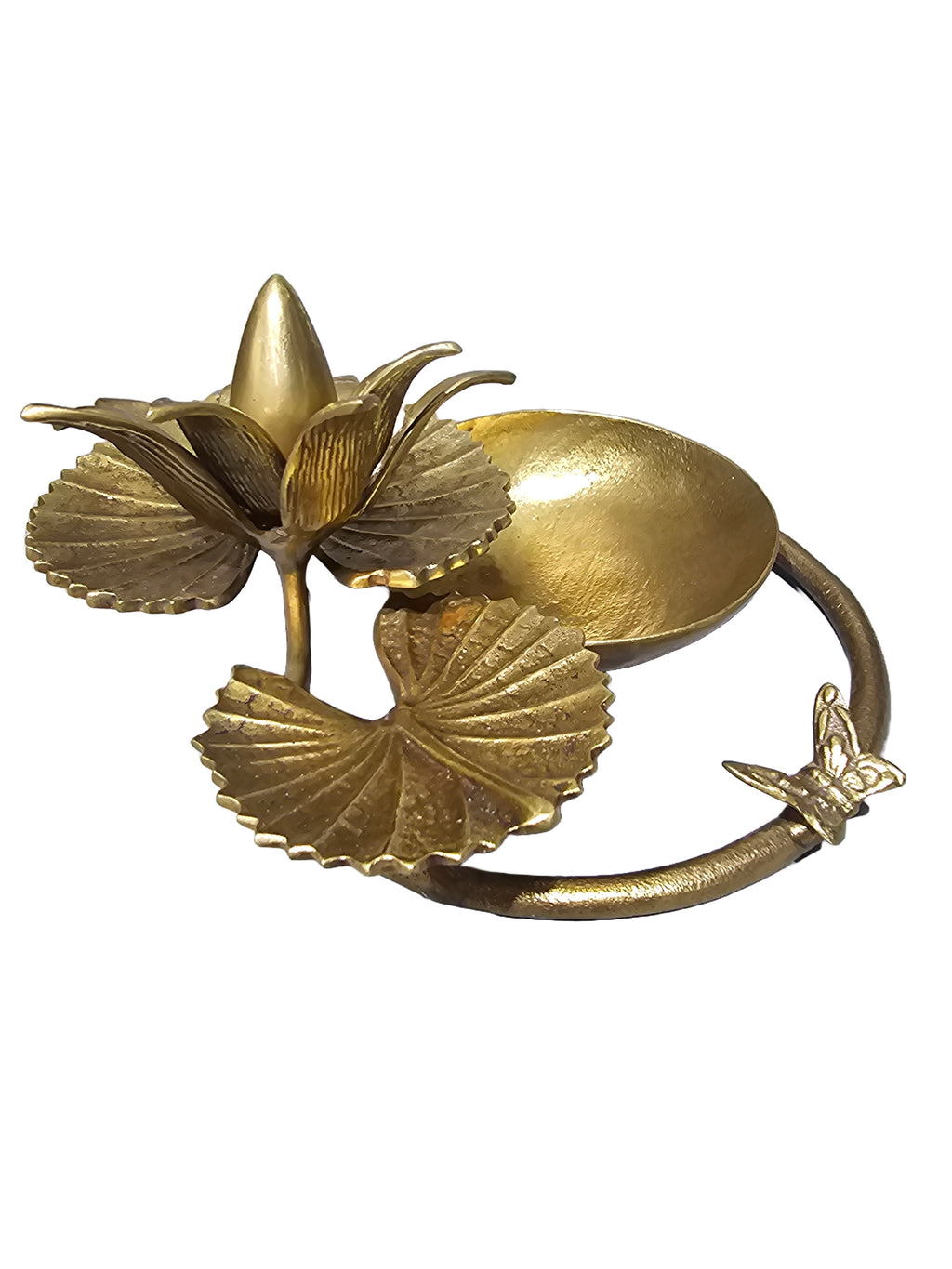 Solid brass bronze home decor kitchen bowl appliances display decorative tableware flower design in Singapore