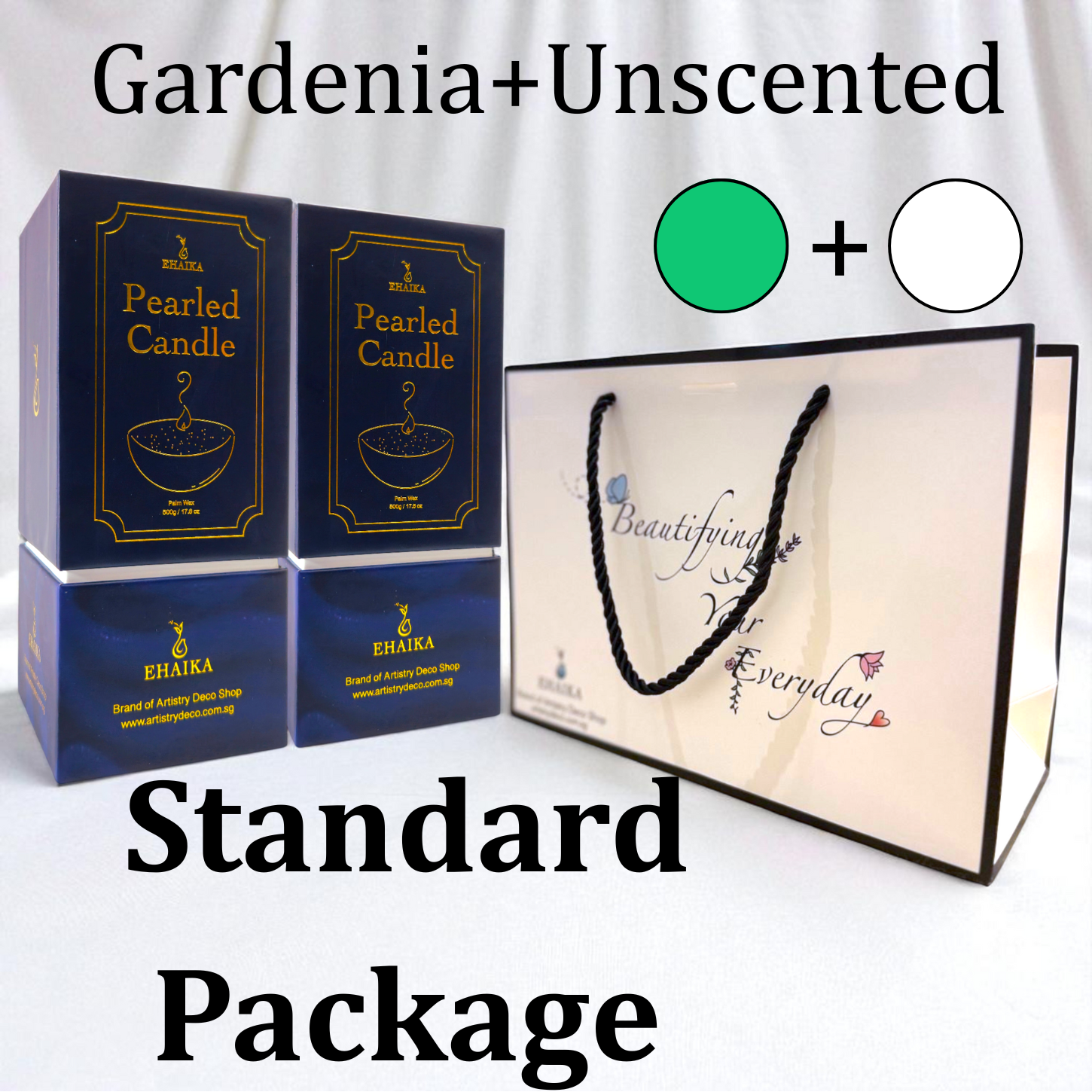 EHAIKA Scented Pearled Candle - Gift Package Set