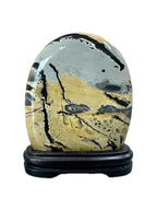 Guangxi Chinese limestone painting stone natural stone ornamental stone grass flower ornaments living room home decoration