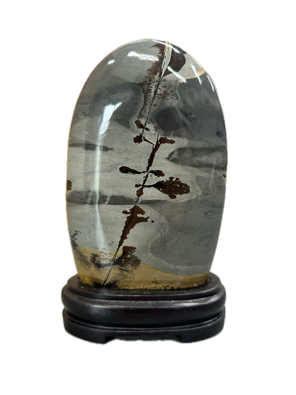 Guangxi Chinese limestone painting stone natural stone ornamental stone grass flower ornaments living room office decoration