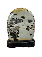 Guangxi Chinese limestone painting stone natural stone ornamental stone grass flower ornaments living room office decoration