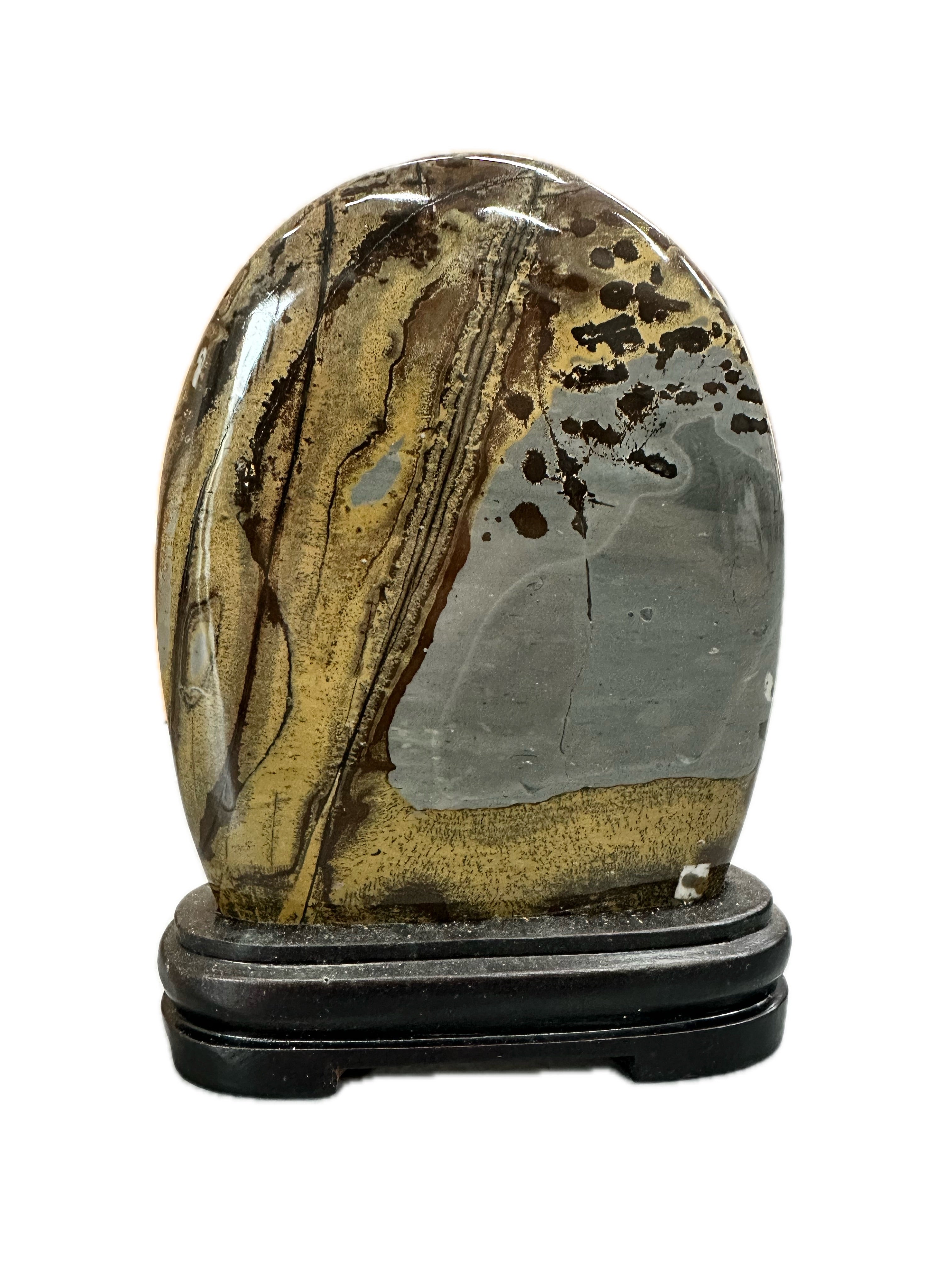 Guangxi Chinese limestone painting stone natural stone ornamental stone grass flower ornaments living room office decoration