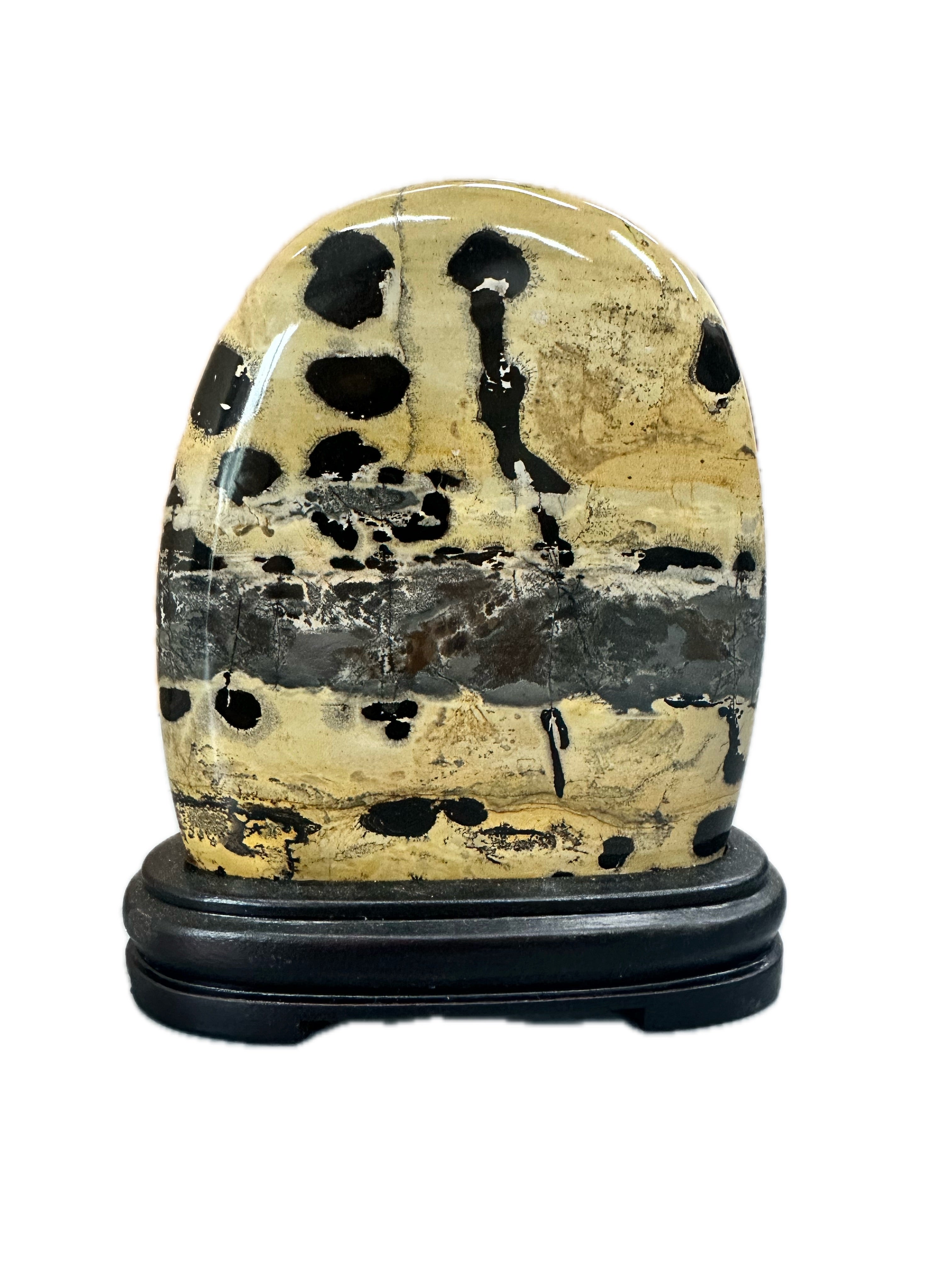 Guangxi Chinese limestone picture stone natural stone ornamental stone grass flower ornaments living room office decoration