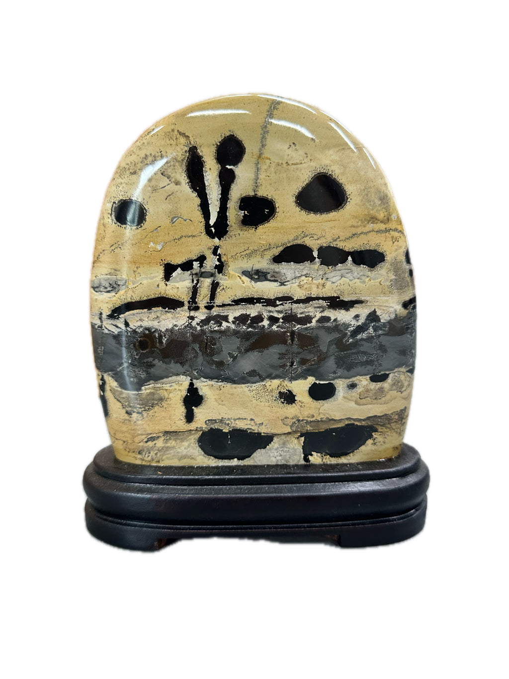 Guangxi Chinese limestone picture stone natural stone ornamental stone grass flower ornaments living room office decoration