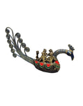 Tabletop brass bronze Tribe boat design home office restaurant decor display decoration in Singapore