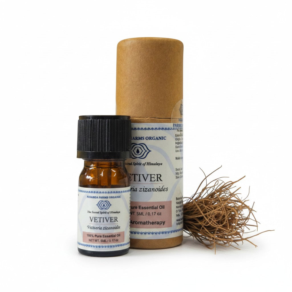 Vetiver 5ML, 100% Organic Concentrated Essential Oils, Aromatherapy Relaxation, Mood Enhancement, Stress Relief